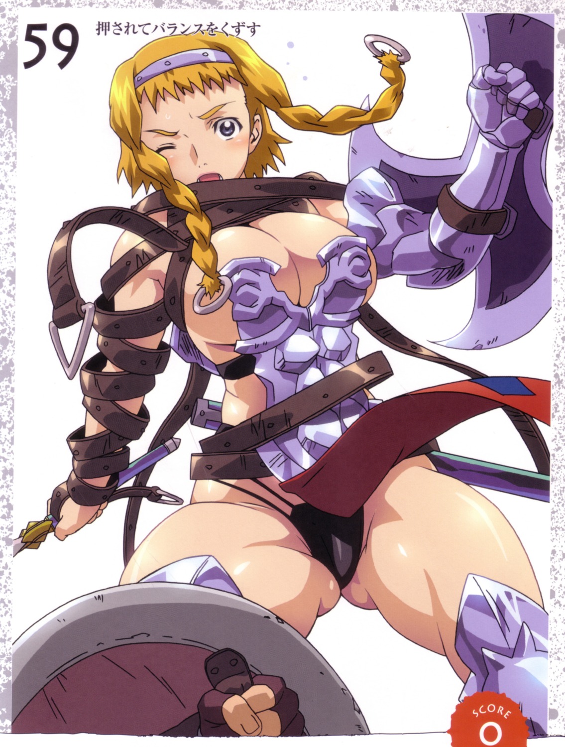 armor cleavage hisayuki_hirokazu leina queen's_blade