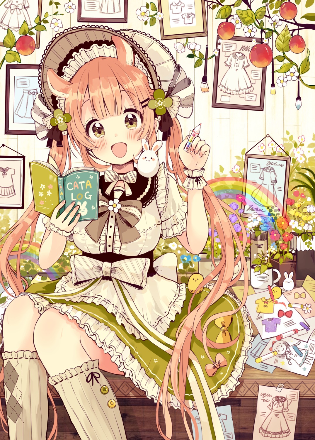 animal_ears dress lolita_fashion sakura_oriko