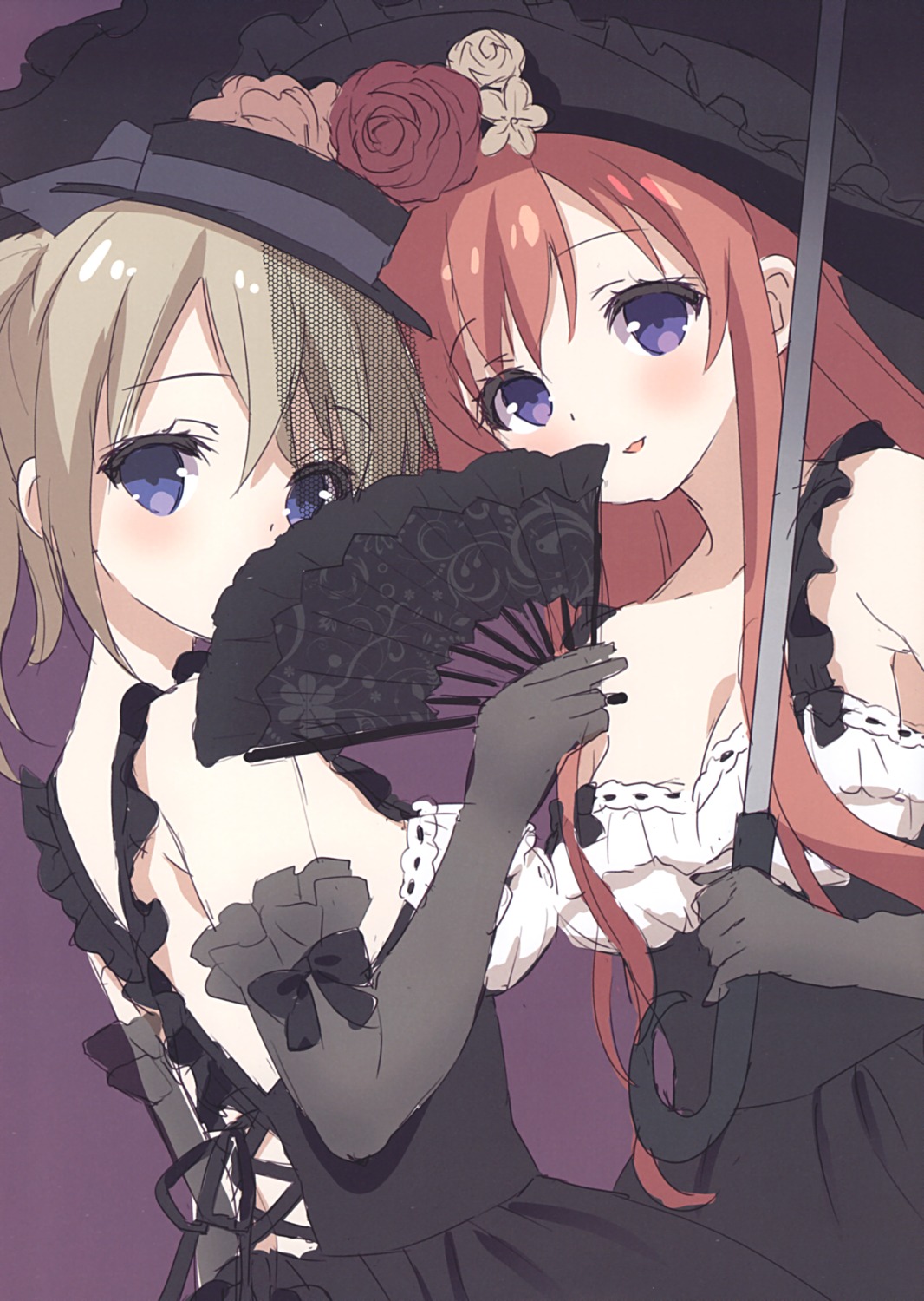 aoyama_midori chitosezaka_suzu dress gochuumon_wa_usagi_desu_ka? gothic_lolita hoto_mocha legato lolita_fashion