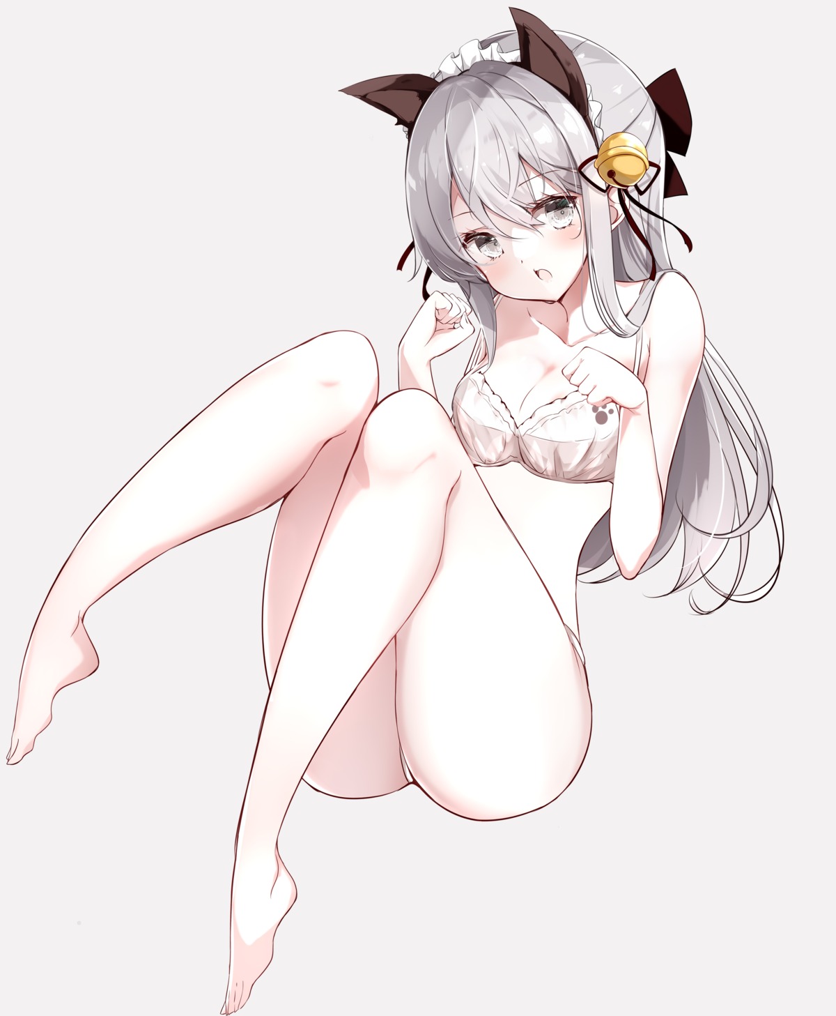 animal_ears bra hamaken nekomimi pantsu thong