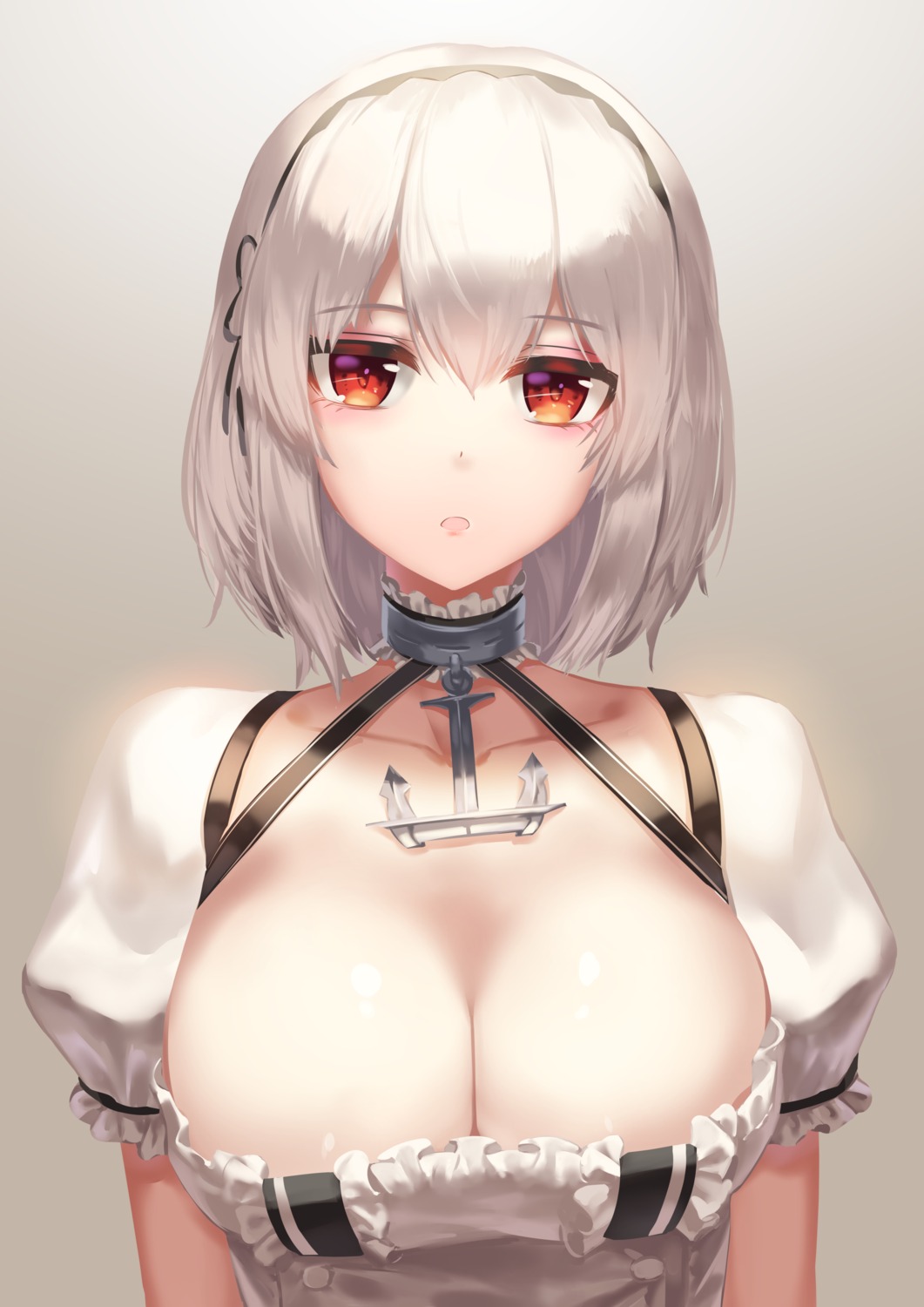 azur_lane cleavage maid moroes sirius_(azur_lane)