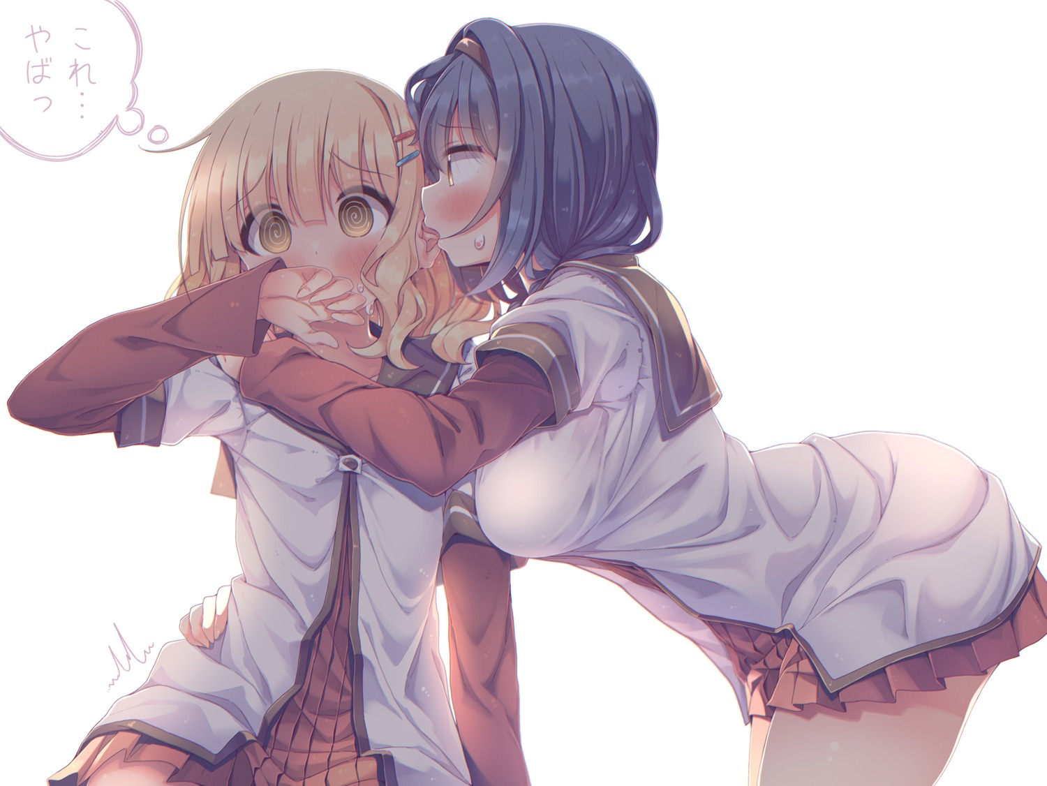 furutani_himawari oomuro_sakurako seifuku takahero yuri yuru_yuri