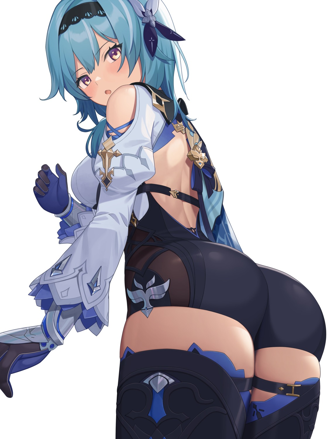 ass eula garter genshin_impact no_bra sakamotono thighhighs