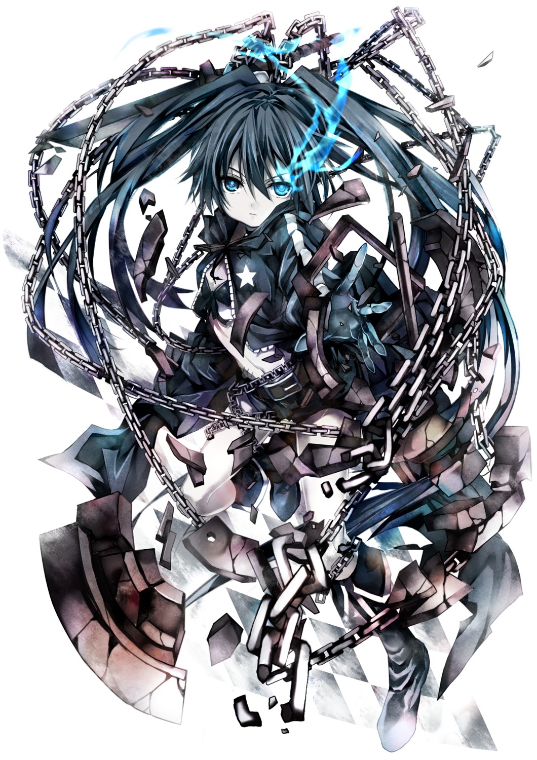 black_rock_shooter black_rock_shooter_(character) shino_(eefy) vocaloid