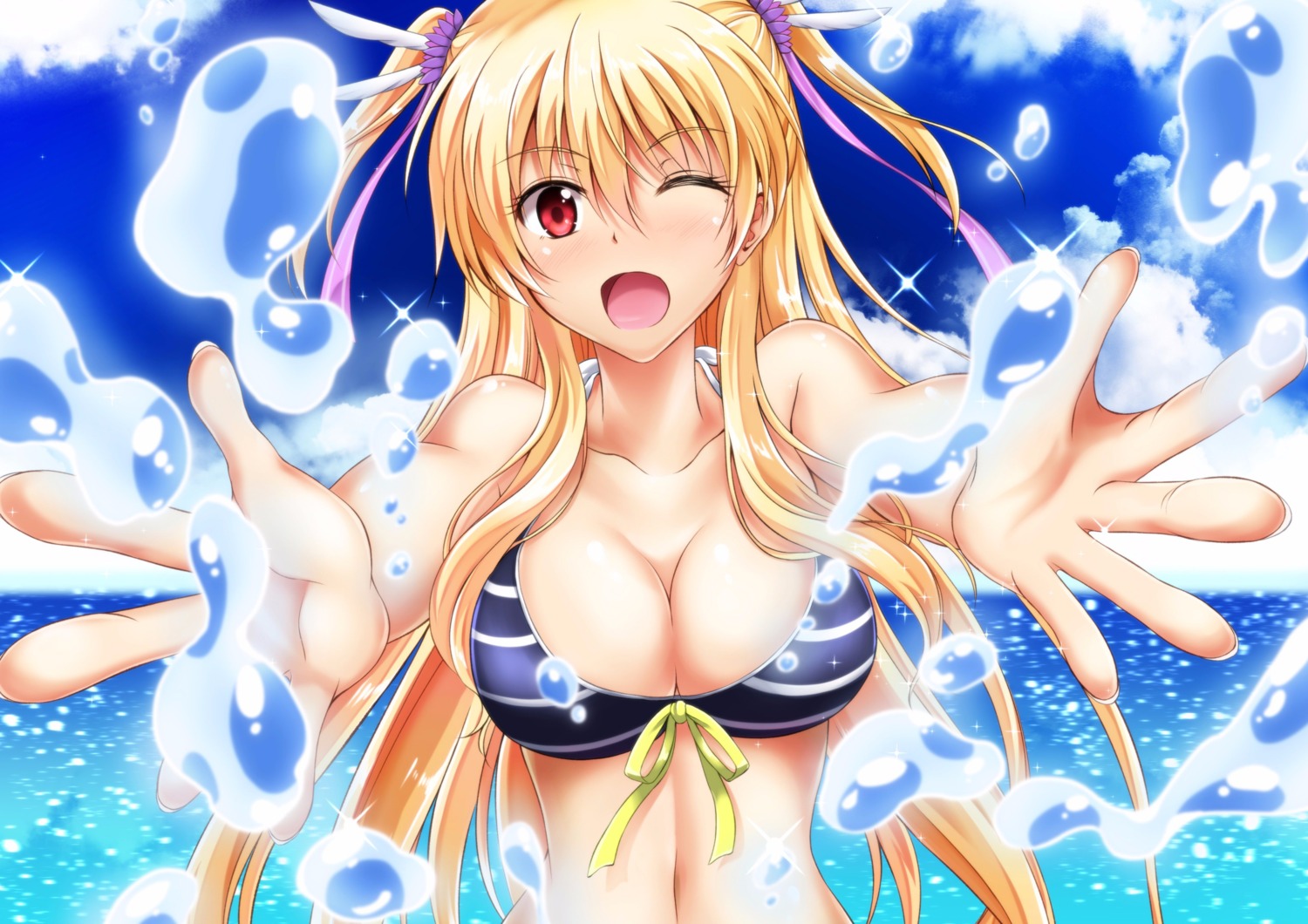 alisa_reinford bikini_top cleavage eiyuu_densetsu eiyuu_densetsu:_sen_no_kiseki jpeg_artifacts kagura_yuuto swimsuits