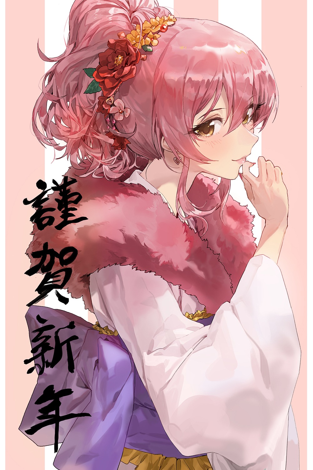 jougasaki_mika kimono modare the_idolm@ster the_idolm@ster_cinderella_girls