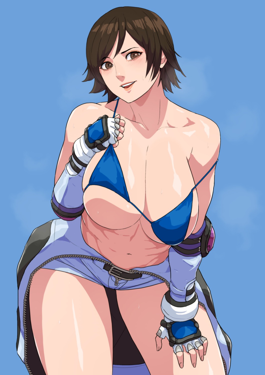 bra cirenk kazama_asuka tekken undressing