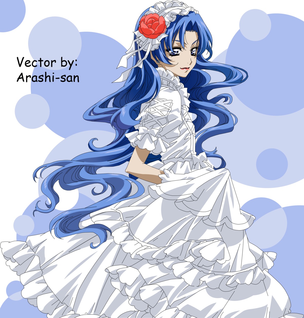 crossdress kouno_tooru male princess_princess vector_trace watermark