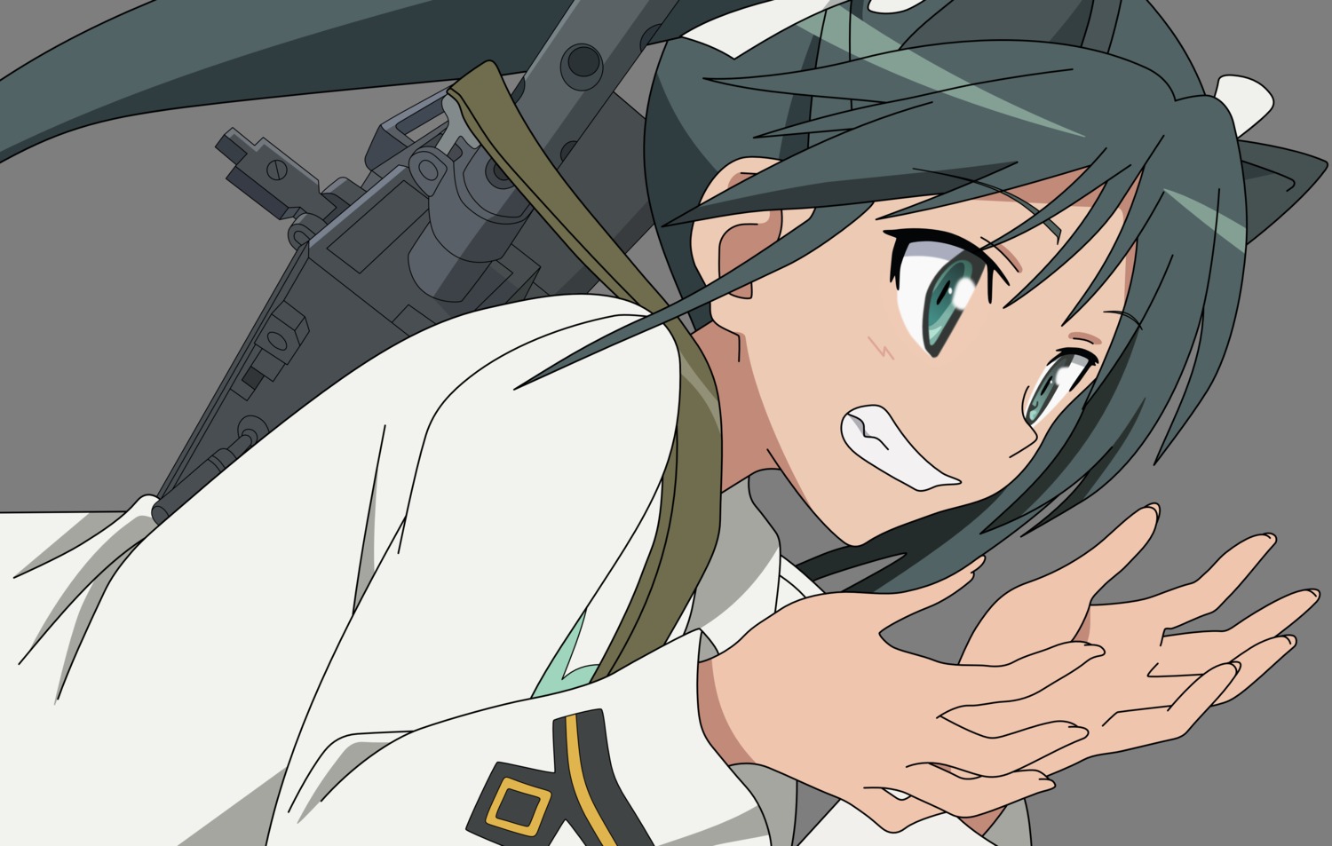 francesca_lucchini gun strike_witches transparent_png vector_trace