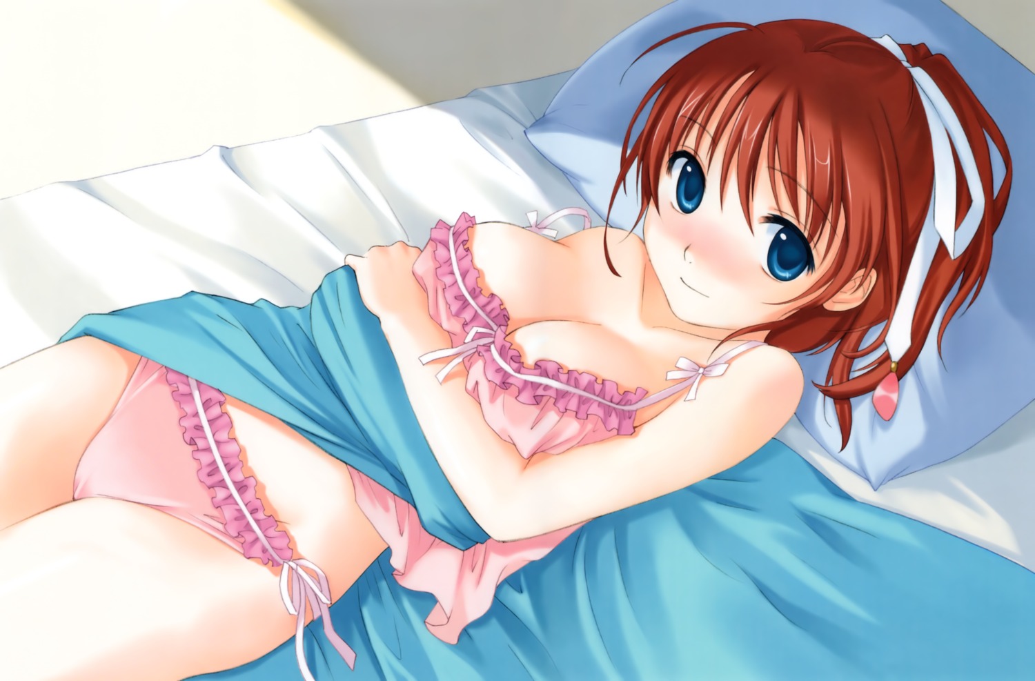 amanatsu ayase_mao breast_hold cameltoe chuablesoft cleavage ginta lingerie pantsu string_panties