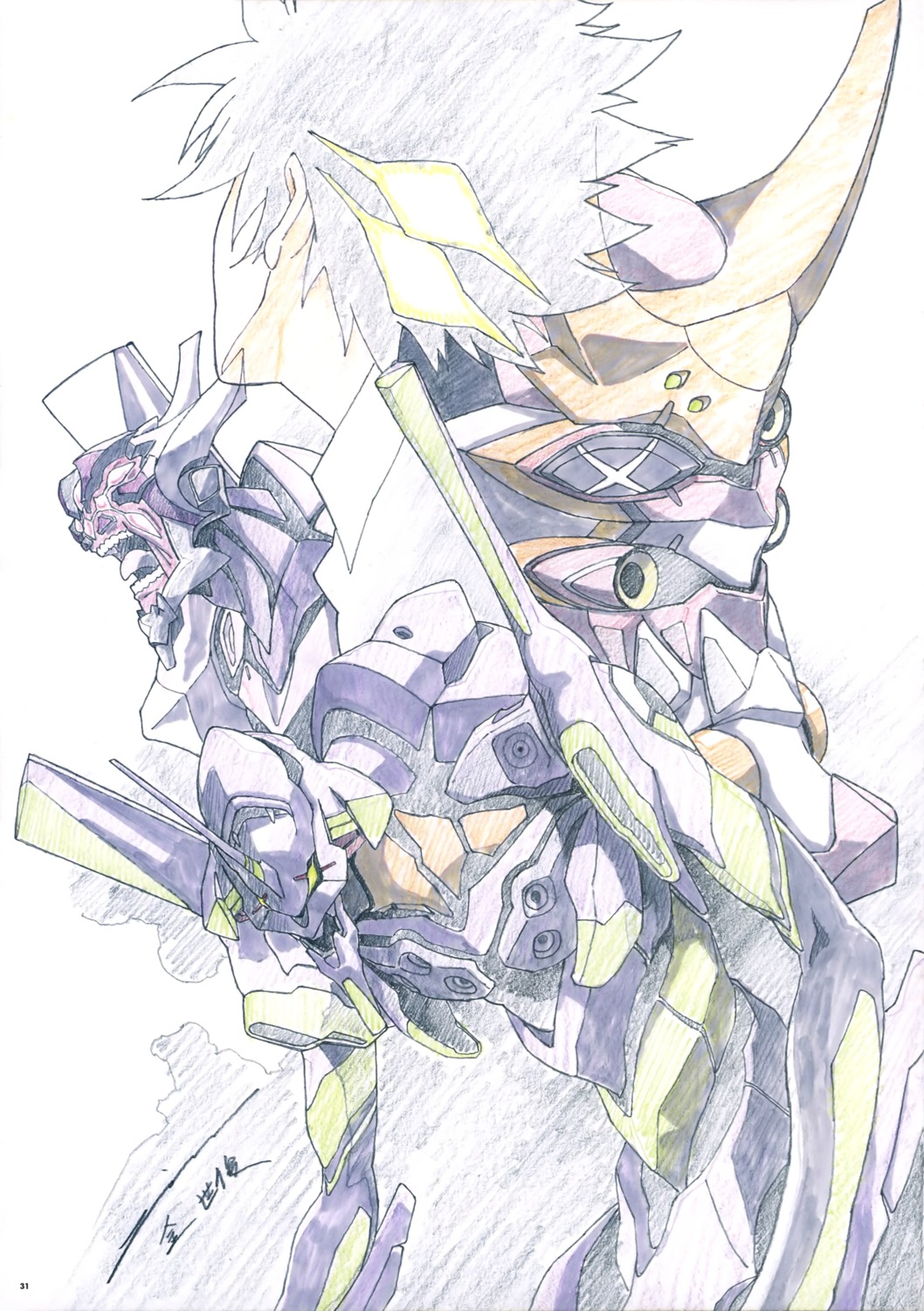 eva_01 eva_02 eva_08 kim_sejoon mecha nagisa_kaworu neon_genesis_evangelion sketch