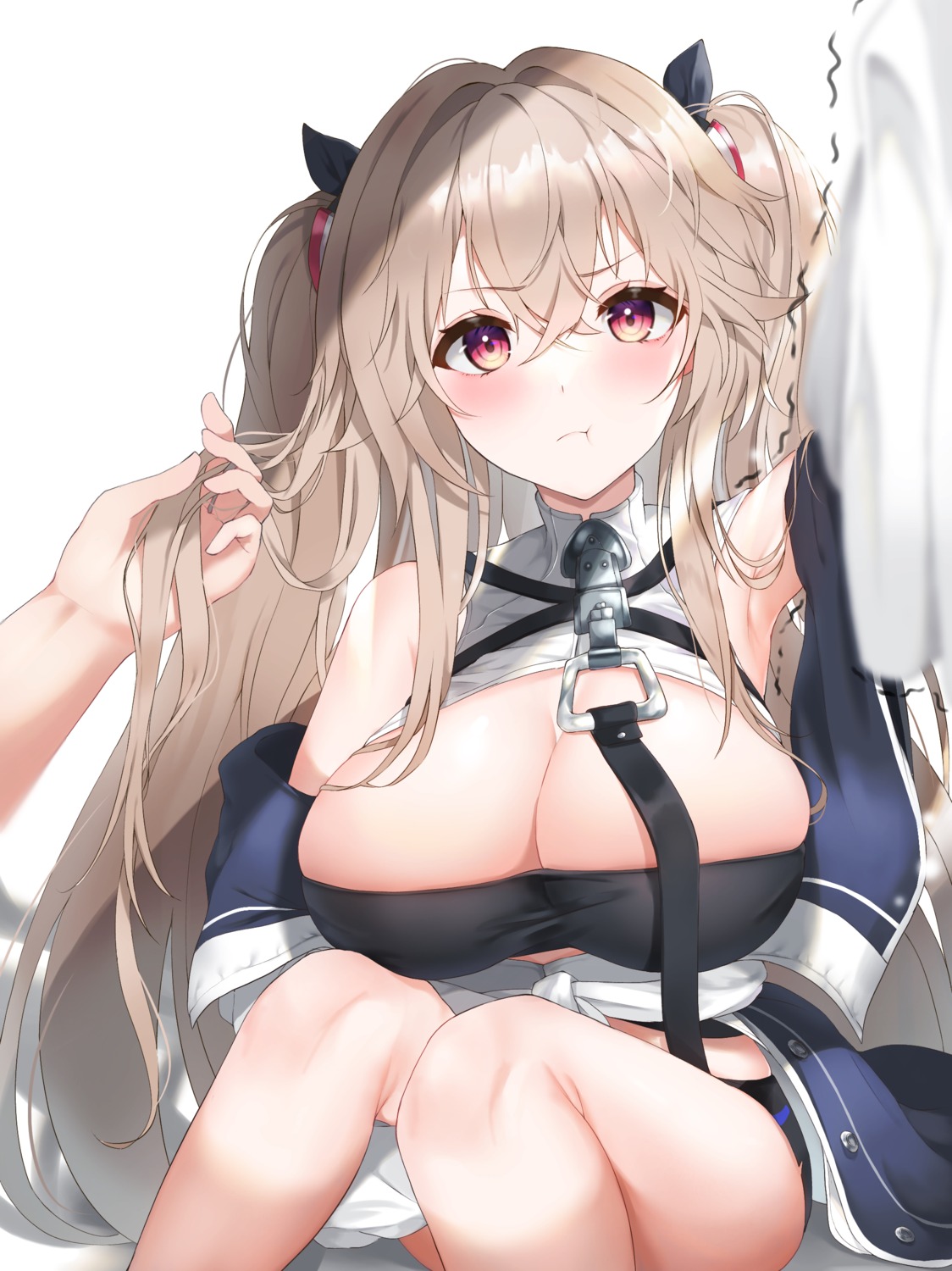 anchorage_(azur_lane) azur_lane futon_fly_away no_bra