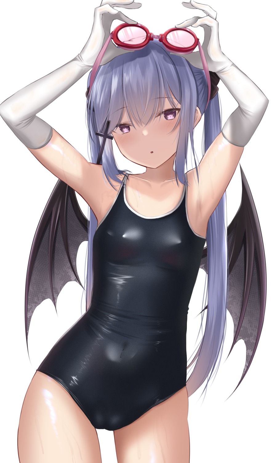 cameltoe doyachii erect_nipples school_swimsuit swimsuits wings