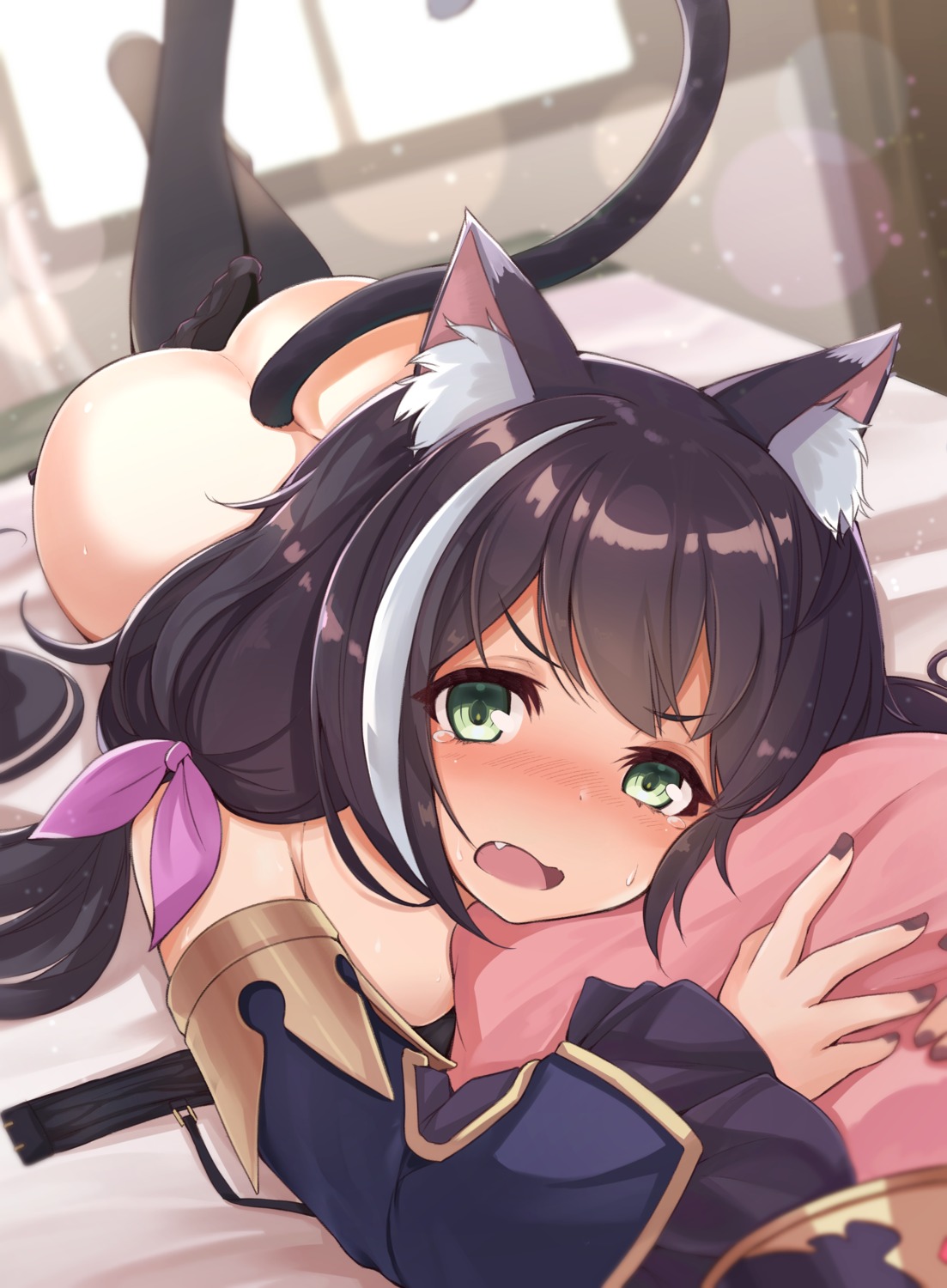 animal_ears j_young karyl_(princess_connect) nekomimi pantsu panty_pull princess_connect princess_connect!_re:dive tail