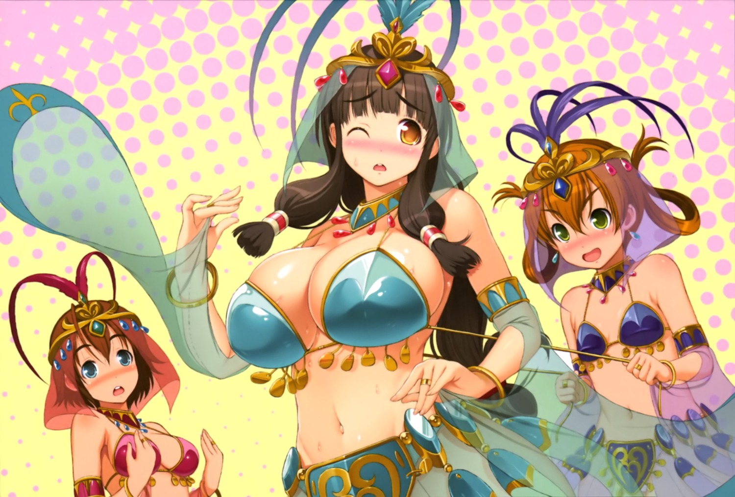 amy_(gargantia) bikini_armor cleavage melty_(gargantia) saaya_(gargantia) see_through suisei_no_gargantia tsuji_santa