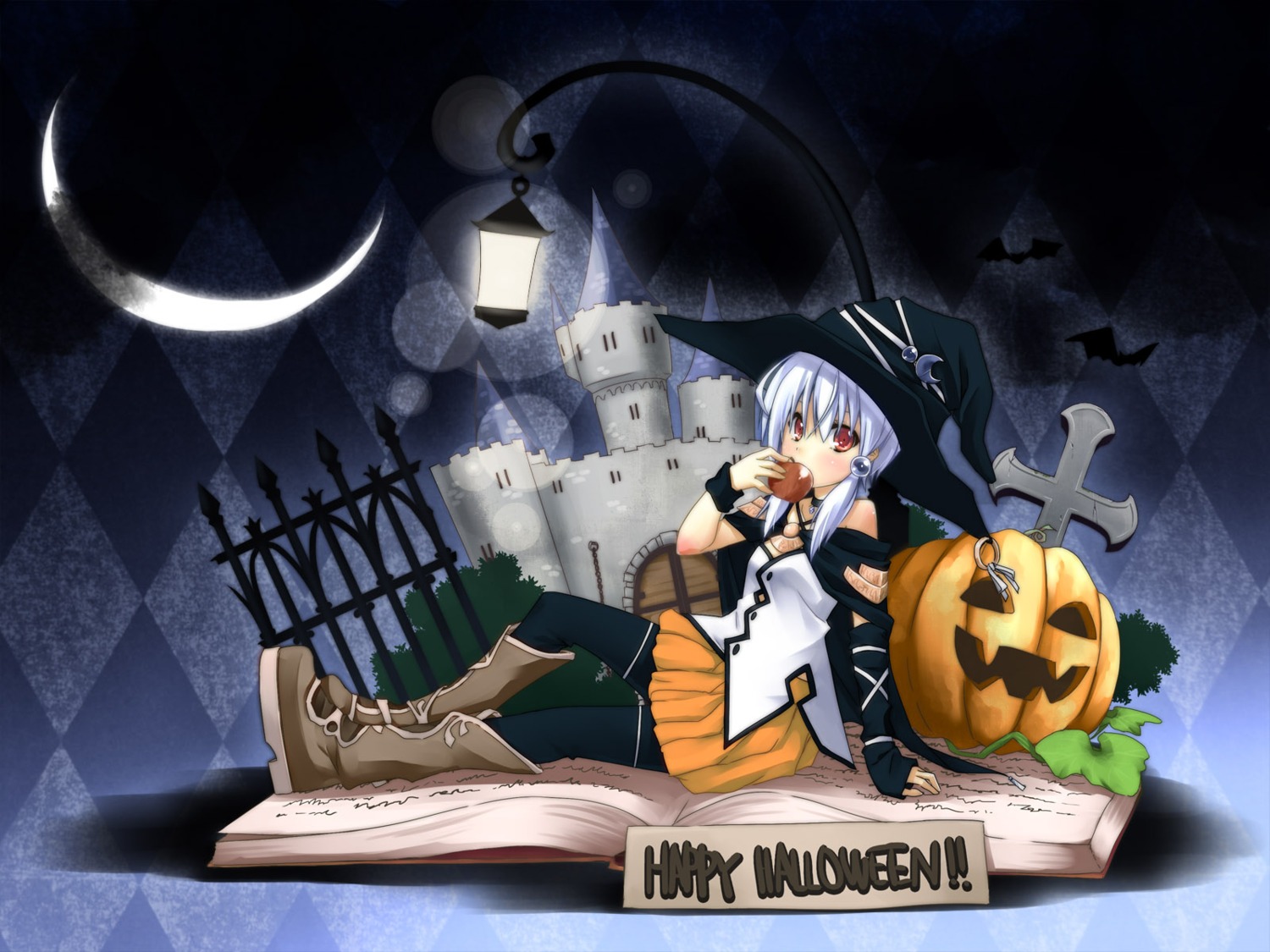 halloween wallpaper witch yuuki_eishi