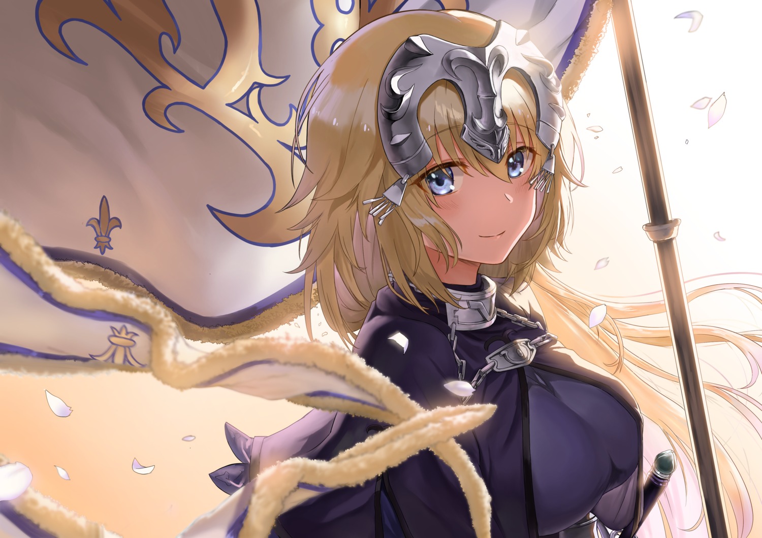 armor ayul_(ayulneri_92) fate/grand_order jeanne_d'arc jeanne_d'arc_(fate) sword