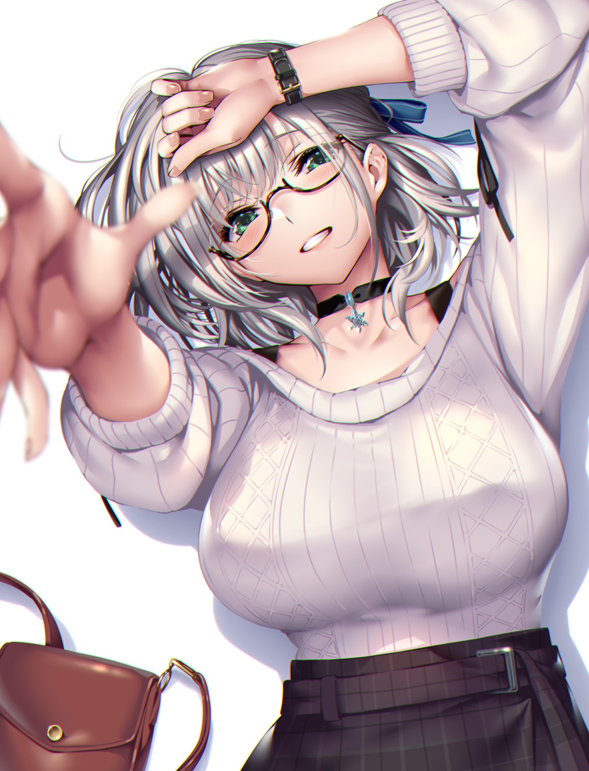 hololive megane piromizu shirogane_noel sweater