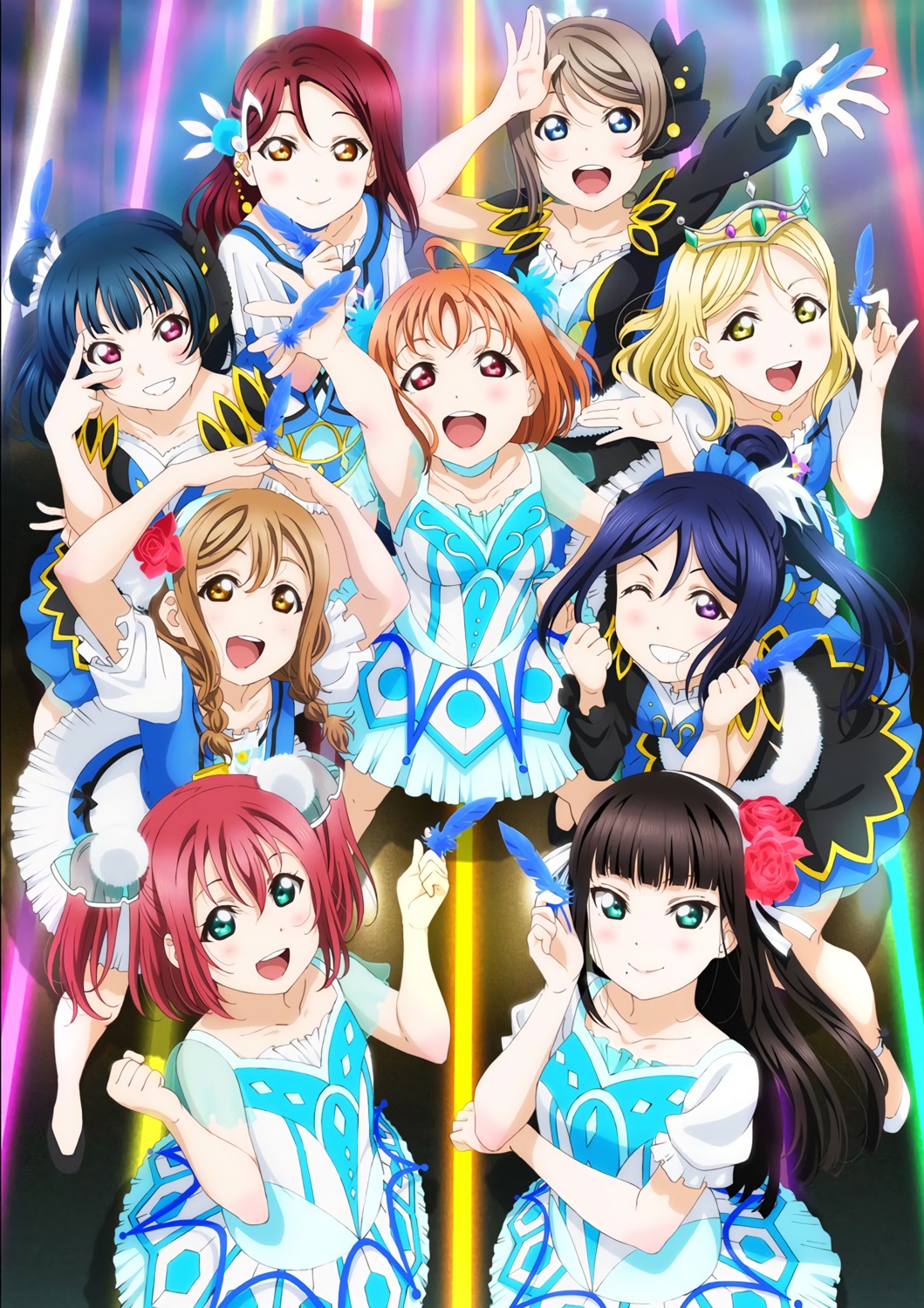 dress kunikida_hanamaru kurosawa_dia kurosawa_ruby love_live!_sunshine!! matsuura_kanan ohara_mari sakurauchi_riko takami_chika tsushima_yoshiko watanabe_you