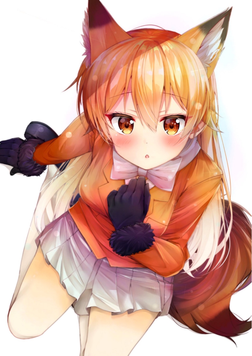 animal_ears ezo_red_fox jpeg_artifacts kemono_friends rouka tail