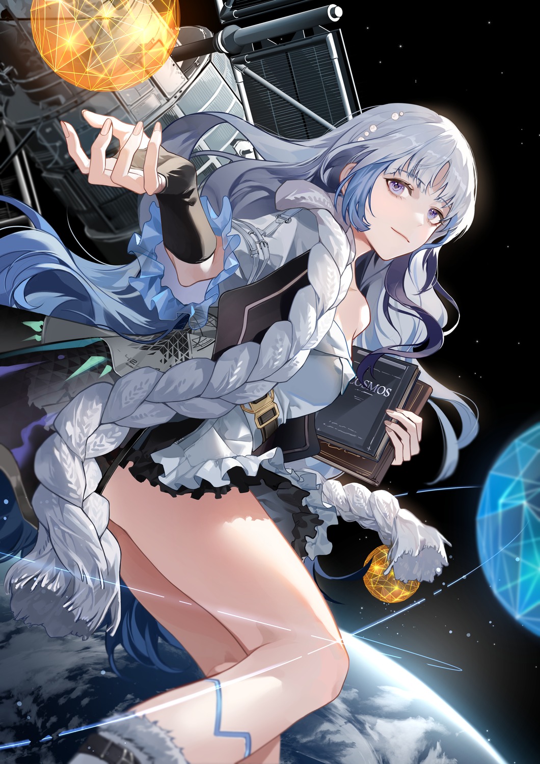 asacp_pic girls_frontline_neural_cloud hubble_(neural_cloud) skirt_lift tattoo