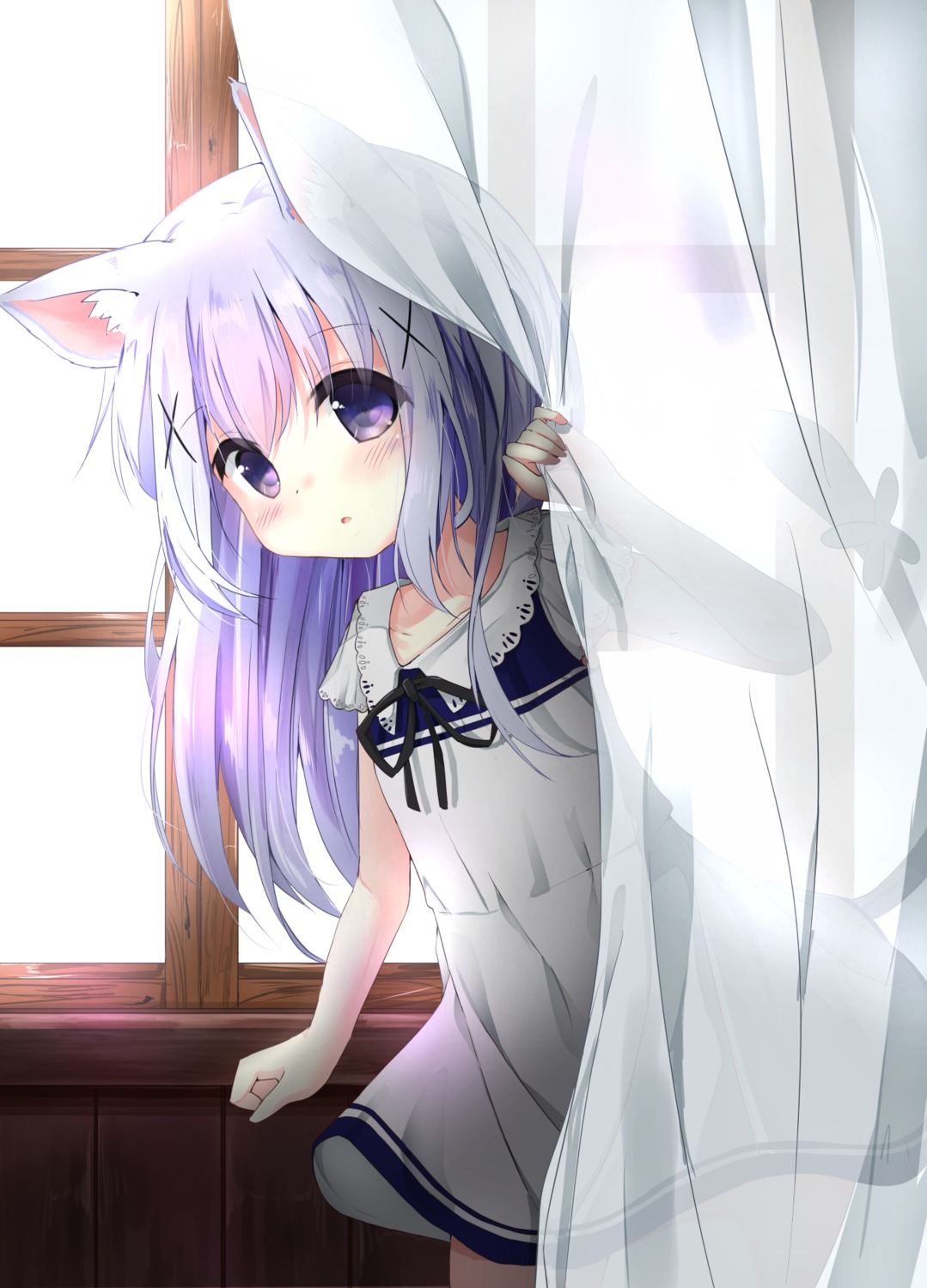 animal_ears dress fairy_eye gochuumon_wa_usagi_desu_ka? kafuu_chino nekomimi tail