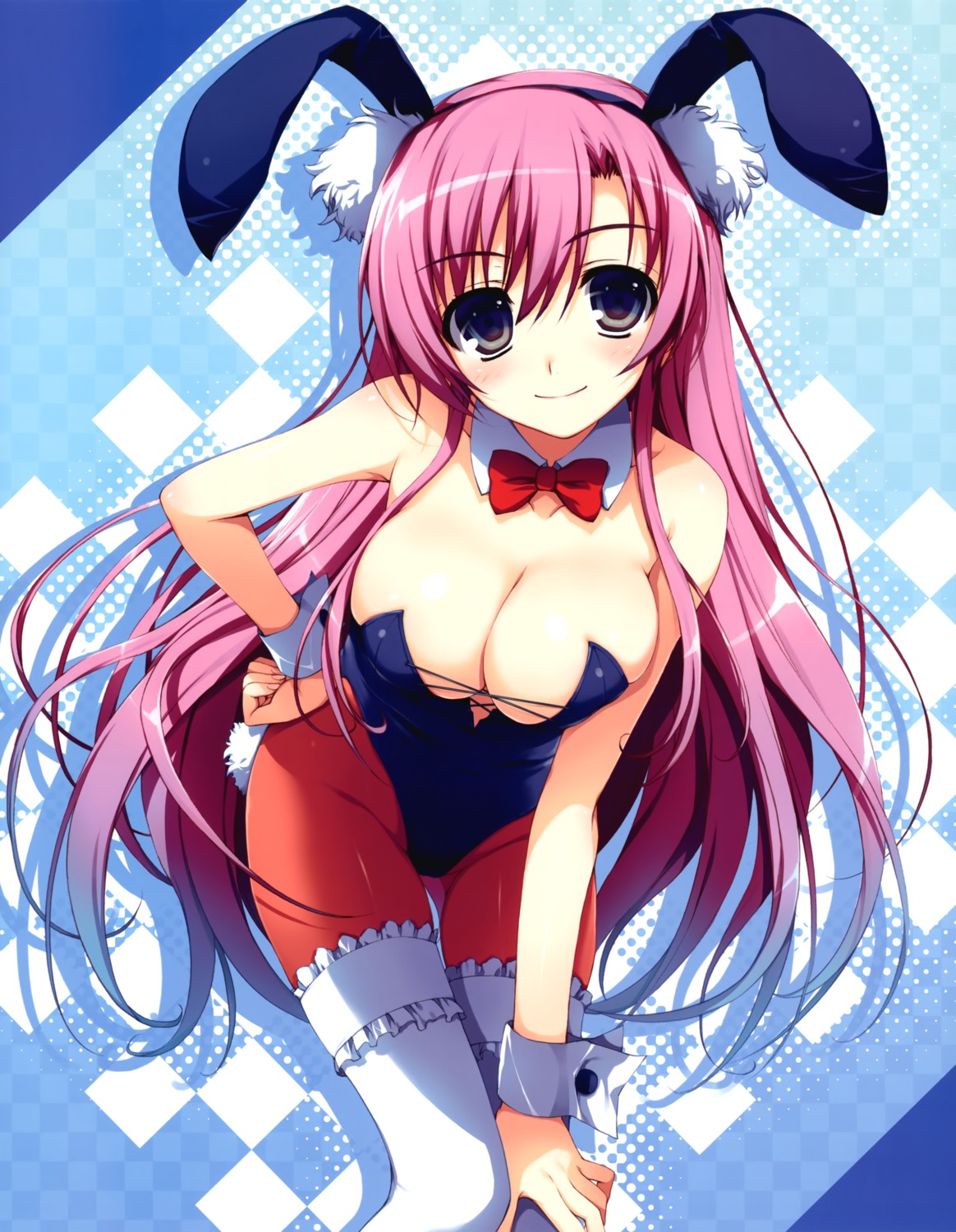 animal_ears bunny_ears bunny_girl cleavage pantyhose thighhighs tomose_shunsaku