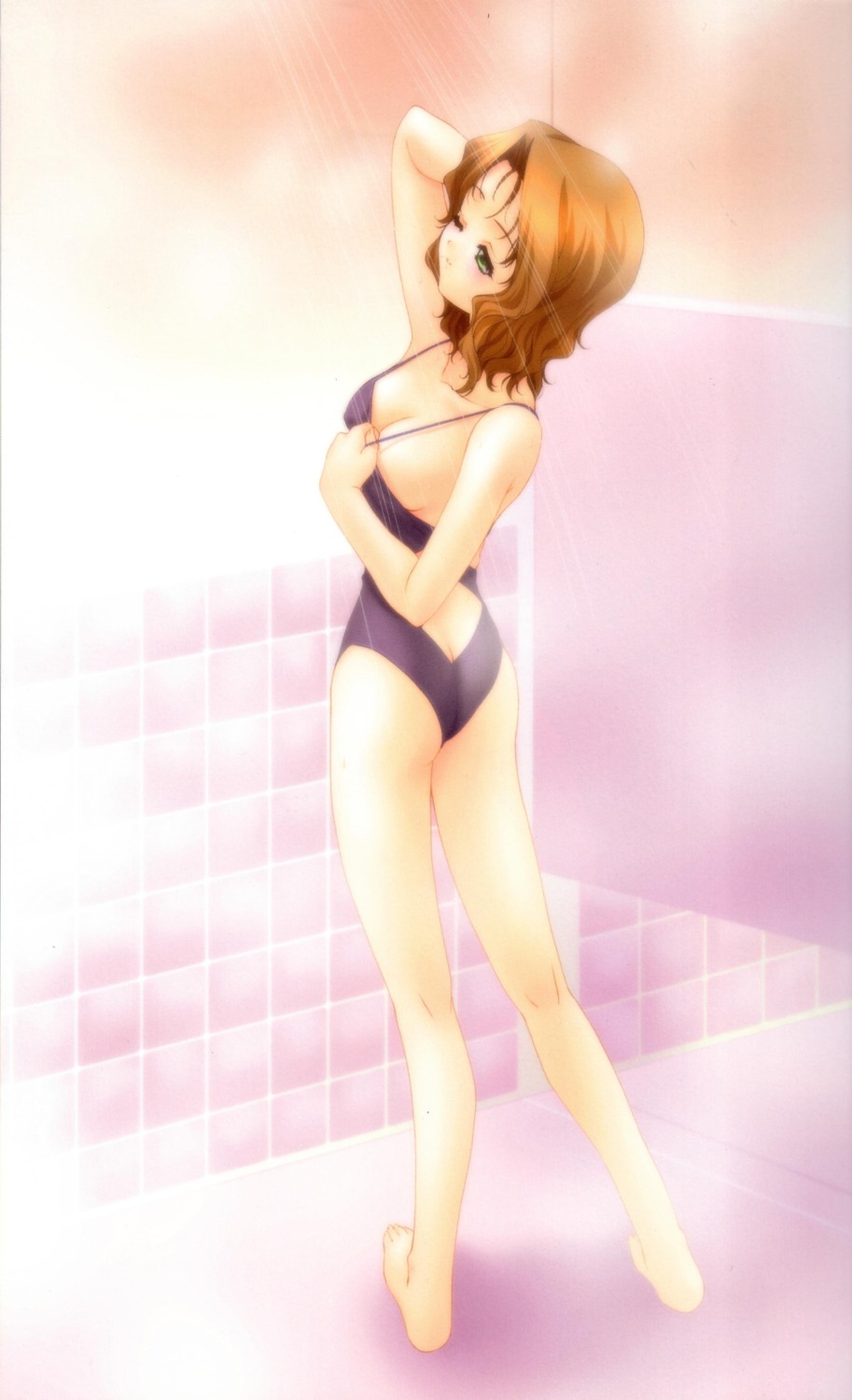 bathing cleavage futaba_riho kimizuka_aoi love_songs swimsuits