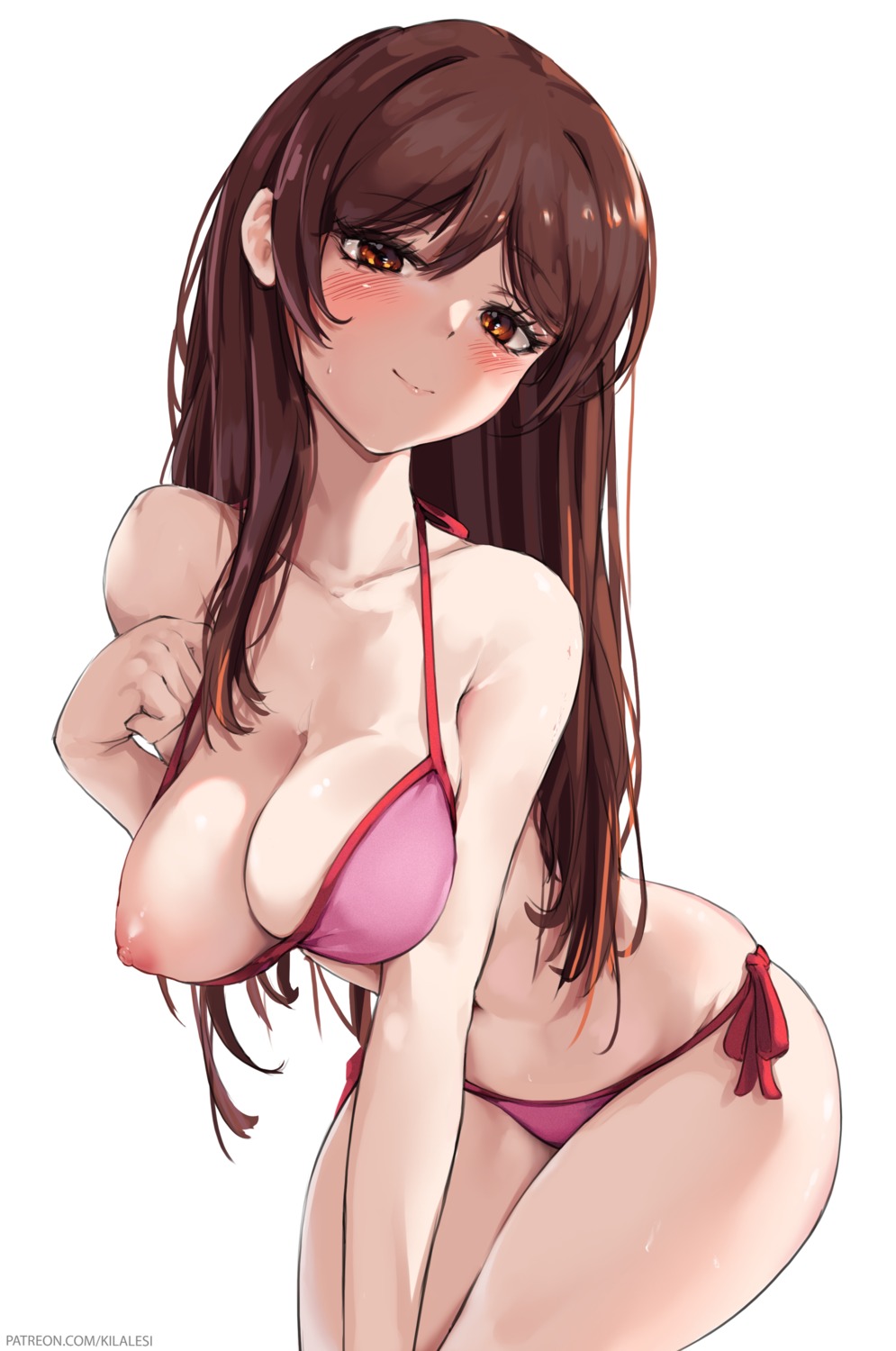 bikini breasts ichinose_chizuru kanojo_okarishimasu kilalesi nipples swimsuits