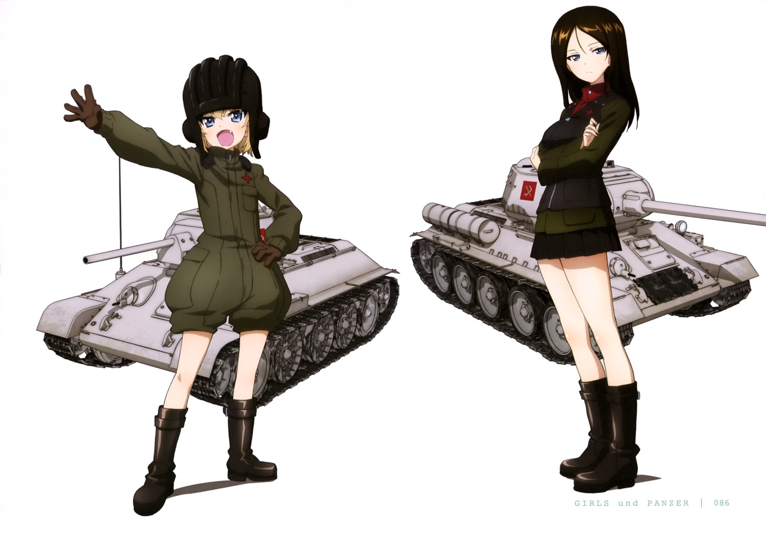 breast_hold girls_und_panzer katyusha nonna uniform