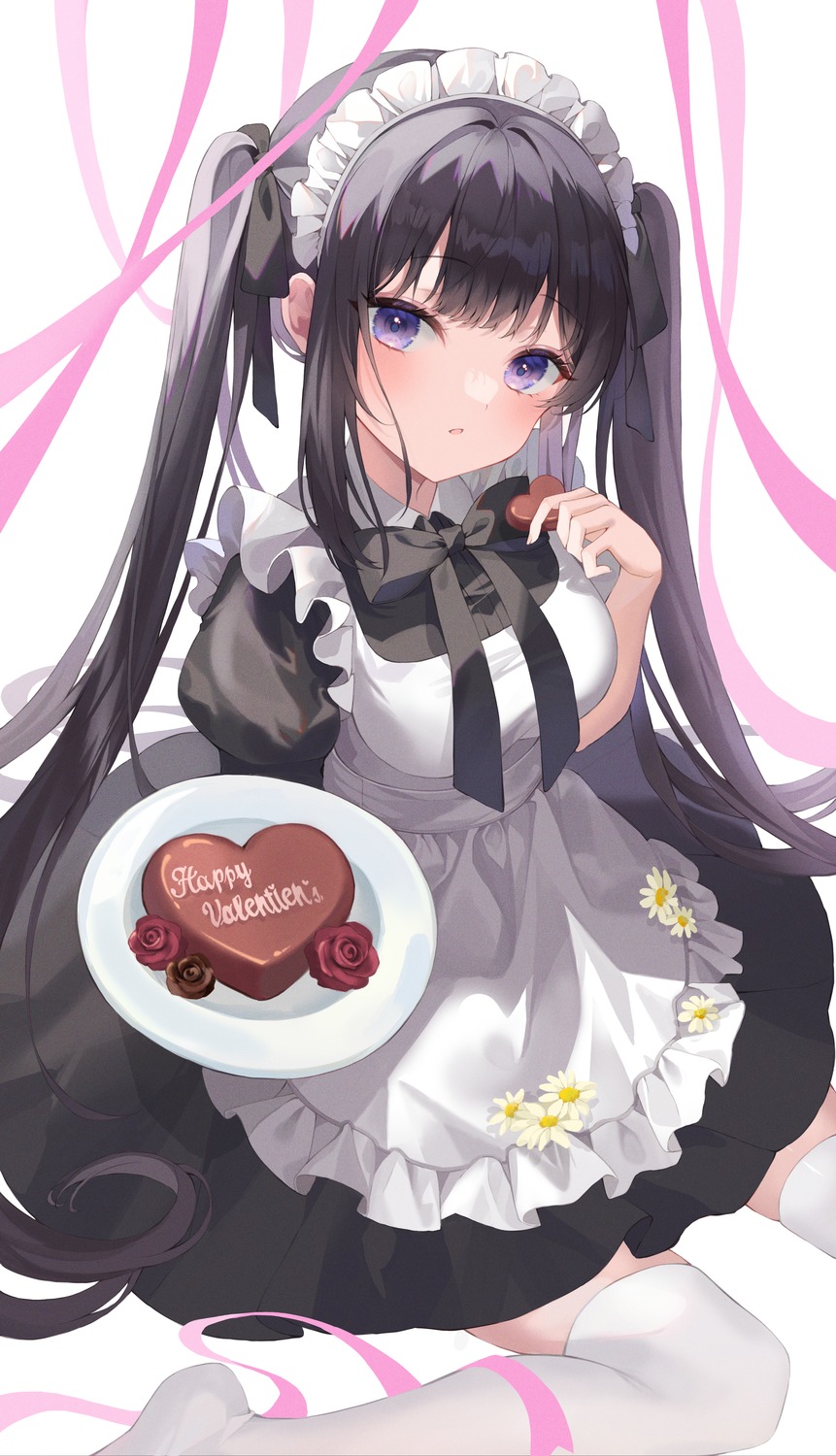 maid riyonn thighhighs valentine