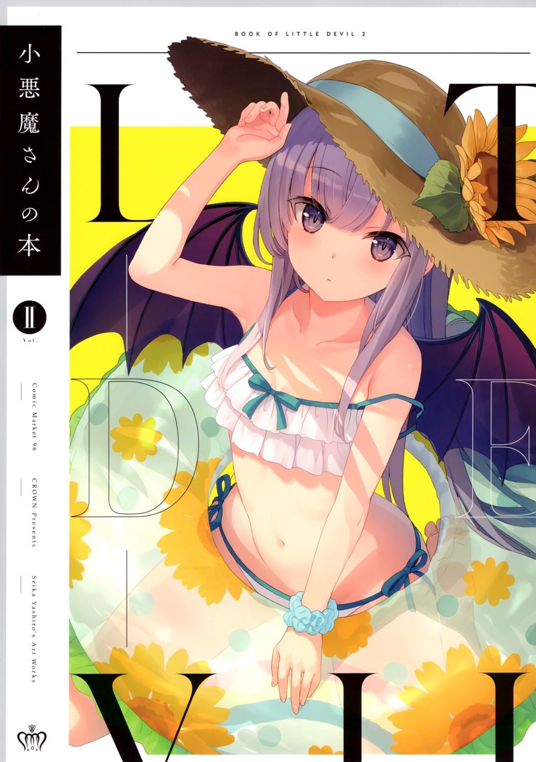 bikini cleavage crown swimsuits wings yashiro_seika