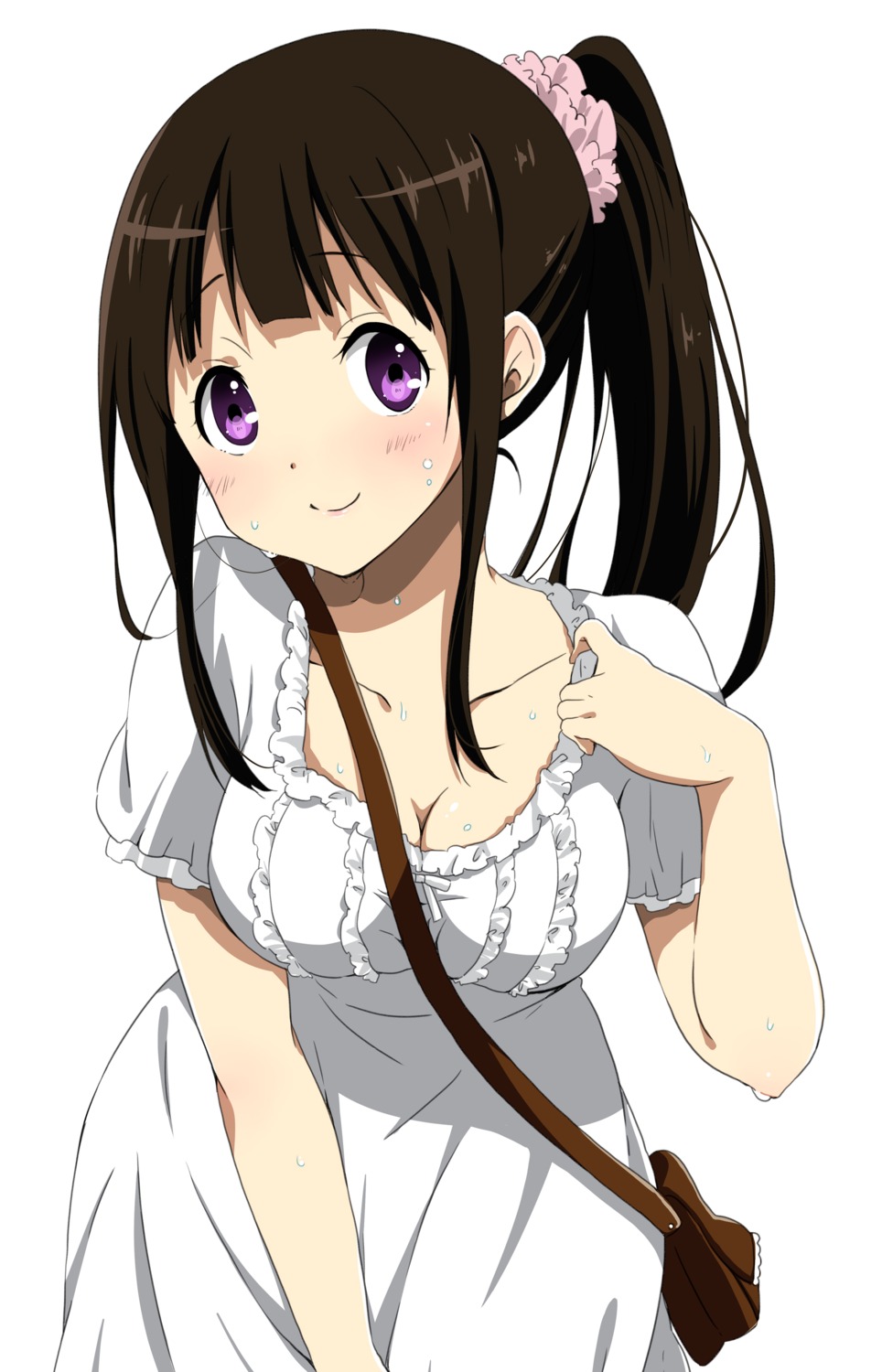 chitanda_eru cleavage dress hyouka ragho_no_erika