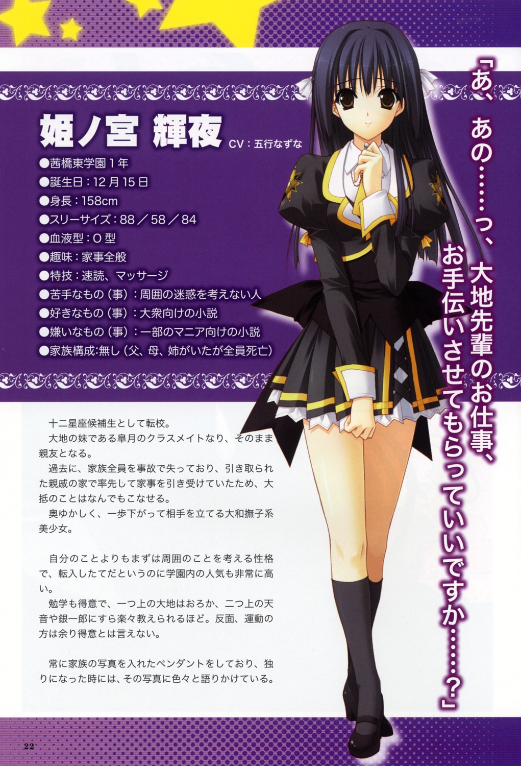 himenomiya_kaguya profile_page stellar_theater suzuhira_hiro