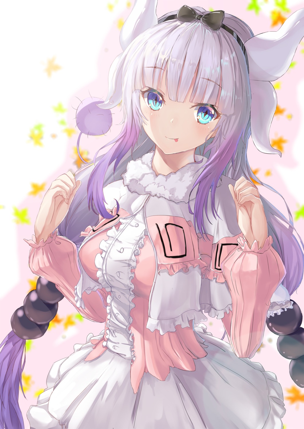 dress horns icefurs kanna_kamui kobayashi-san_chi_no_maidragon