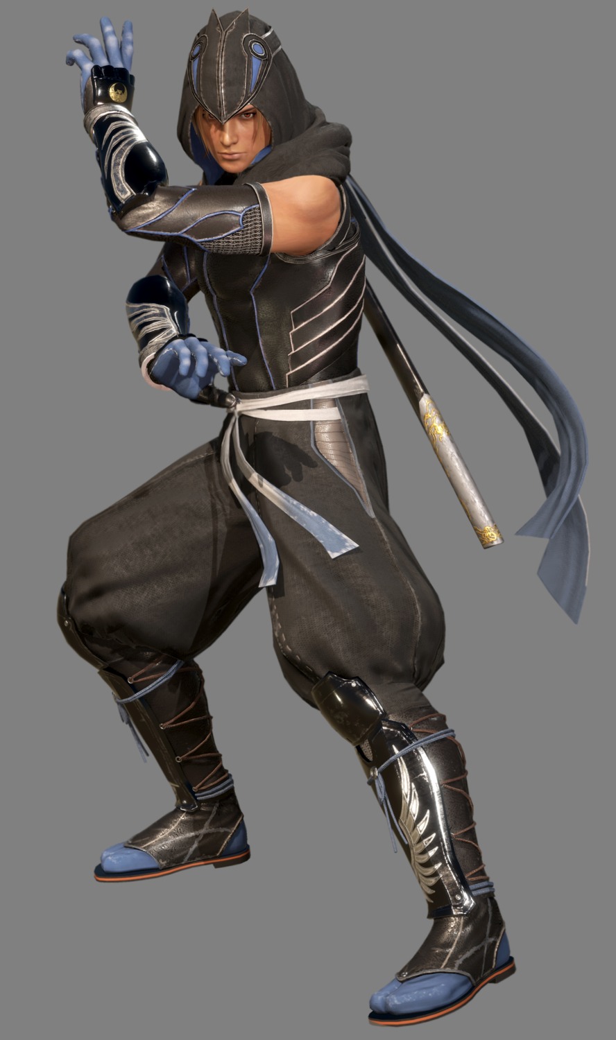 armor dead_or_alive dead_or_alive_6 hayate_(doa) koei_tecmo male ninja weapon