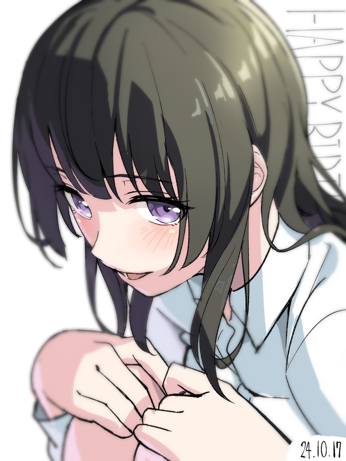 bang_dream! dress_shirt nobusawa_osamu shirokane_rinko sketch