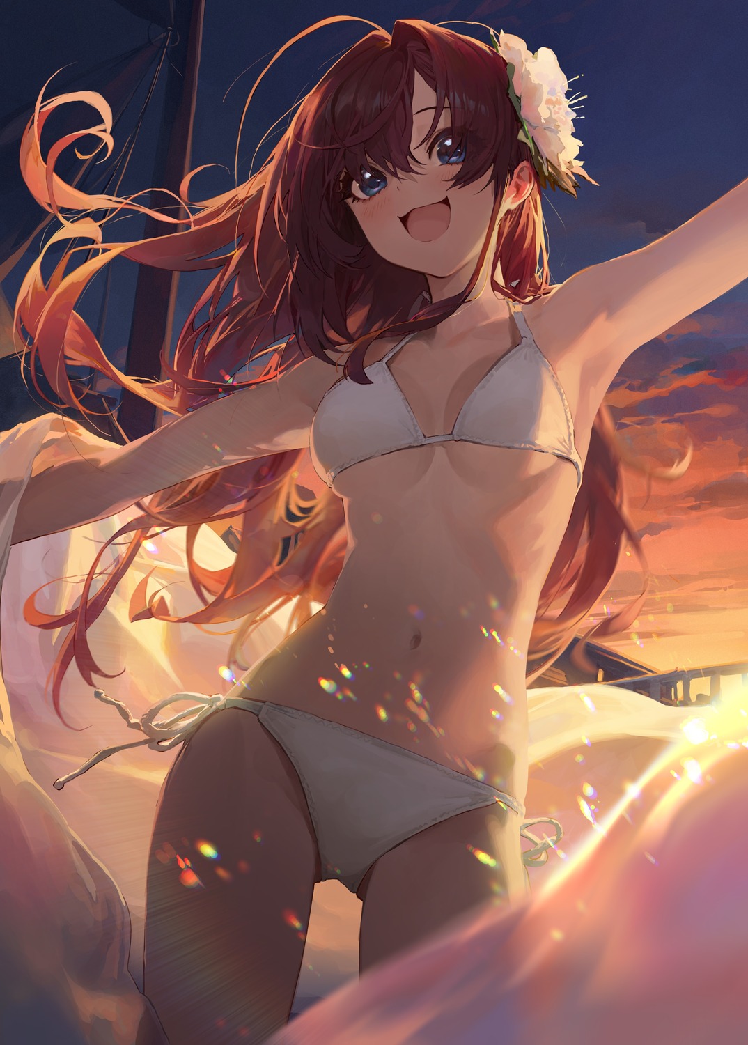 bikini cleavage ichinose_shiki mossi swimsuits the_idolm@ster the_idolm@ster_cinderella_girls