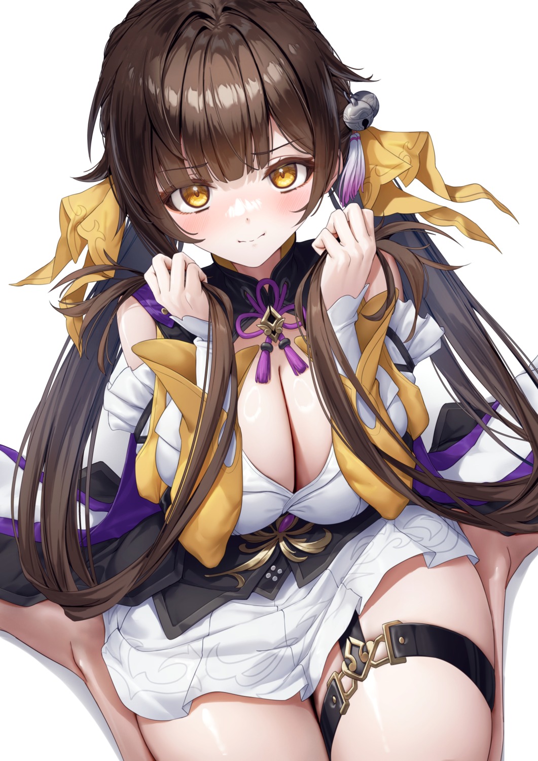 asian_clothes cleavage garter honkai:_star_rail sushang xfate