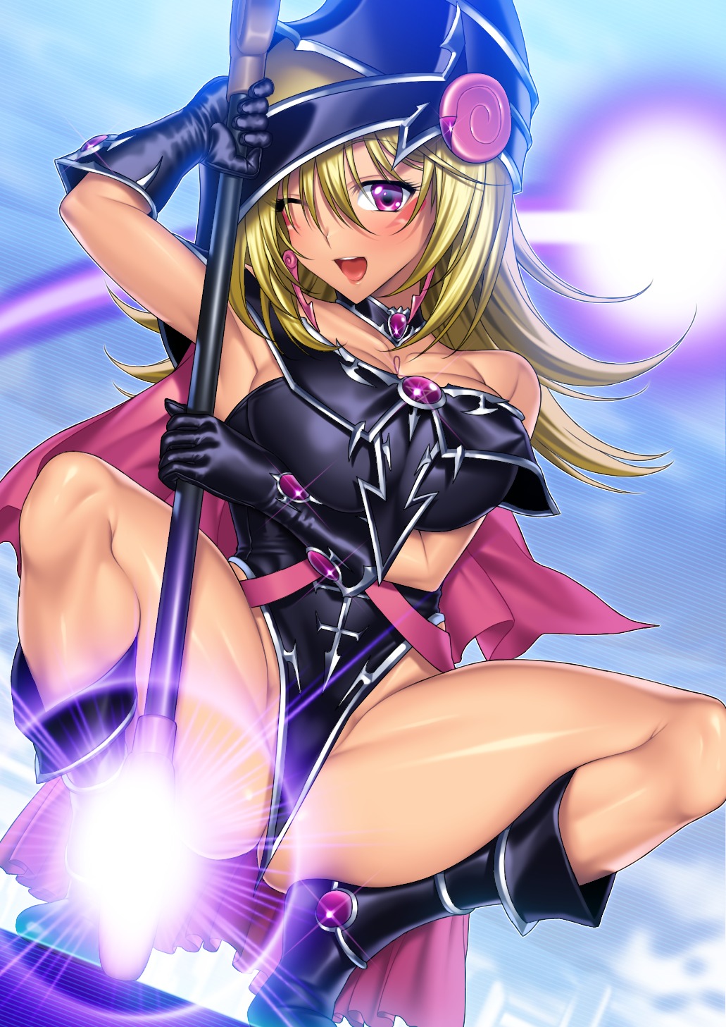 cleavage magi_magi_☆_magician_gal nopan suzume_inui yugioh