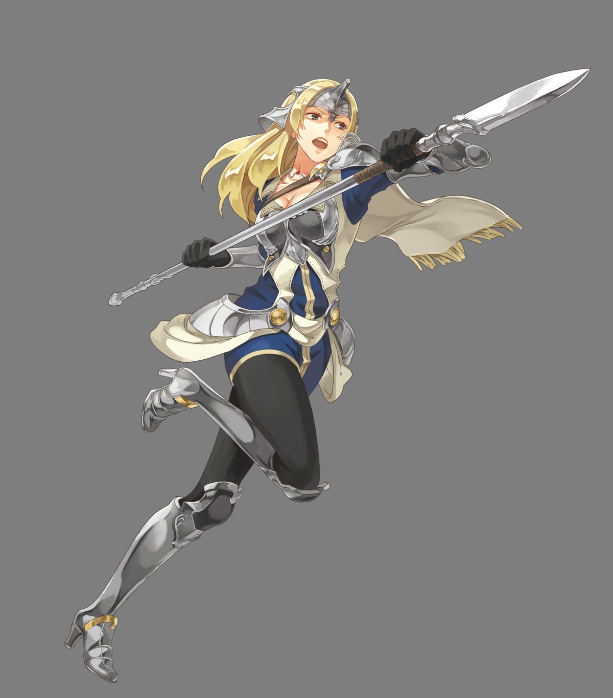 armor cleavage fire_emblem fire_emblem_echoes fire_emblem_heroes heels mathilda nintendo okaya pantyhose transparent_png weapon