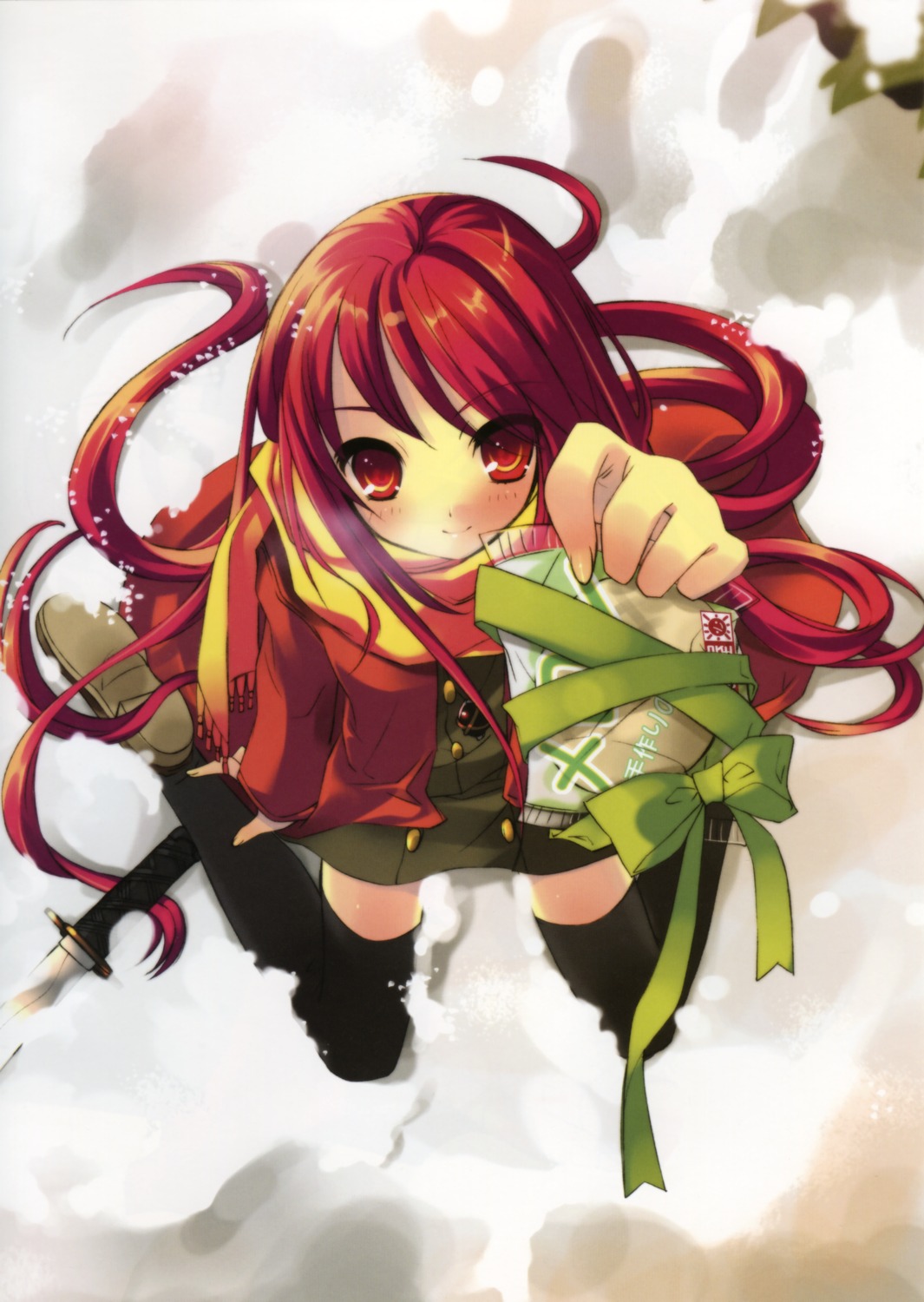 ito_noizi seifuku shakugan_no_shana shana thighhighs