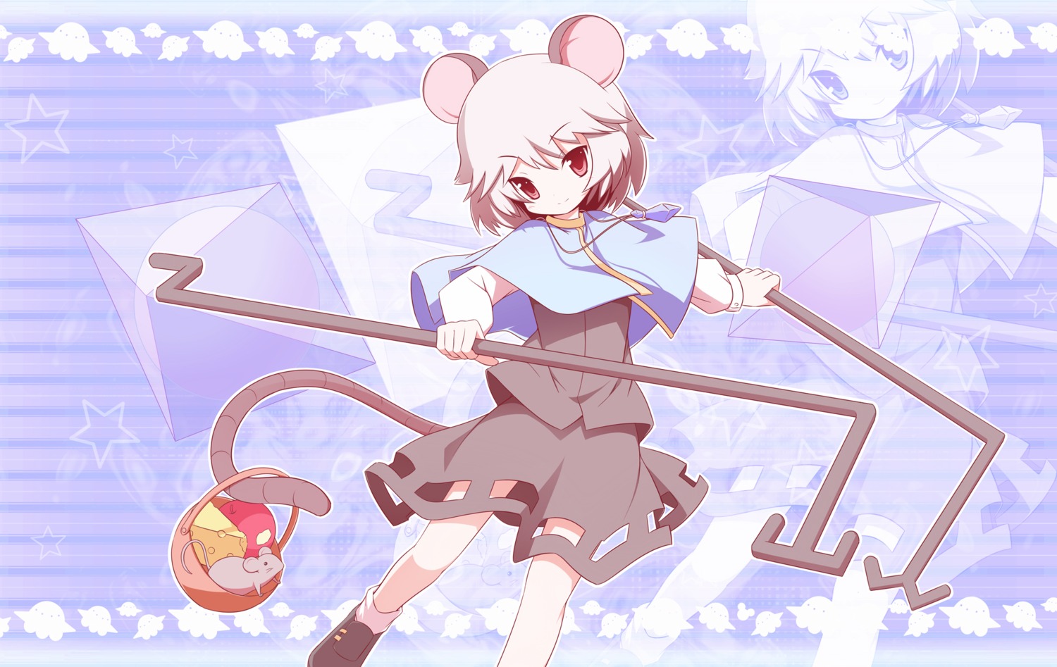 animal_ears dress machily nazrin tail touhou