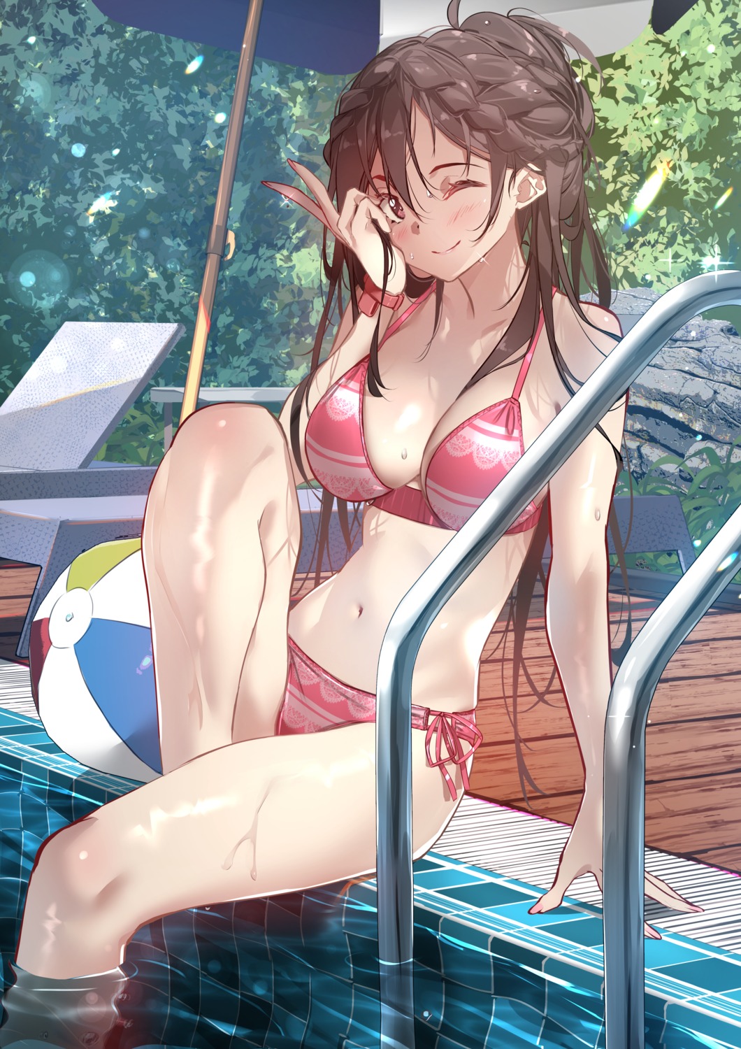 bikini ichinose_chizuru kanojo_okarishimasu swimsuits sydus wet