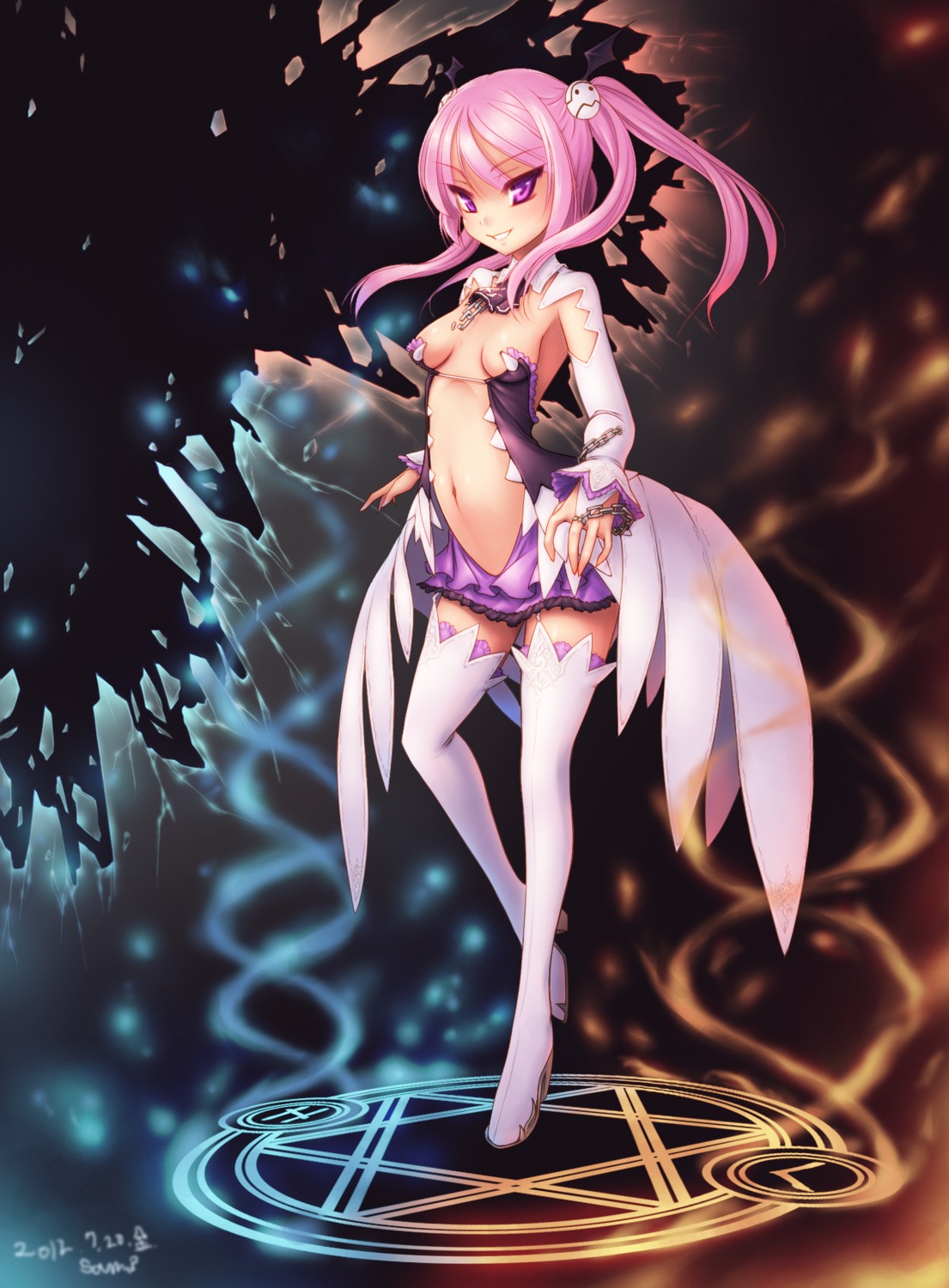 aisha_(elsword) cleavage ecell elsword thighhighs
