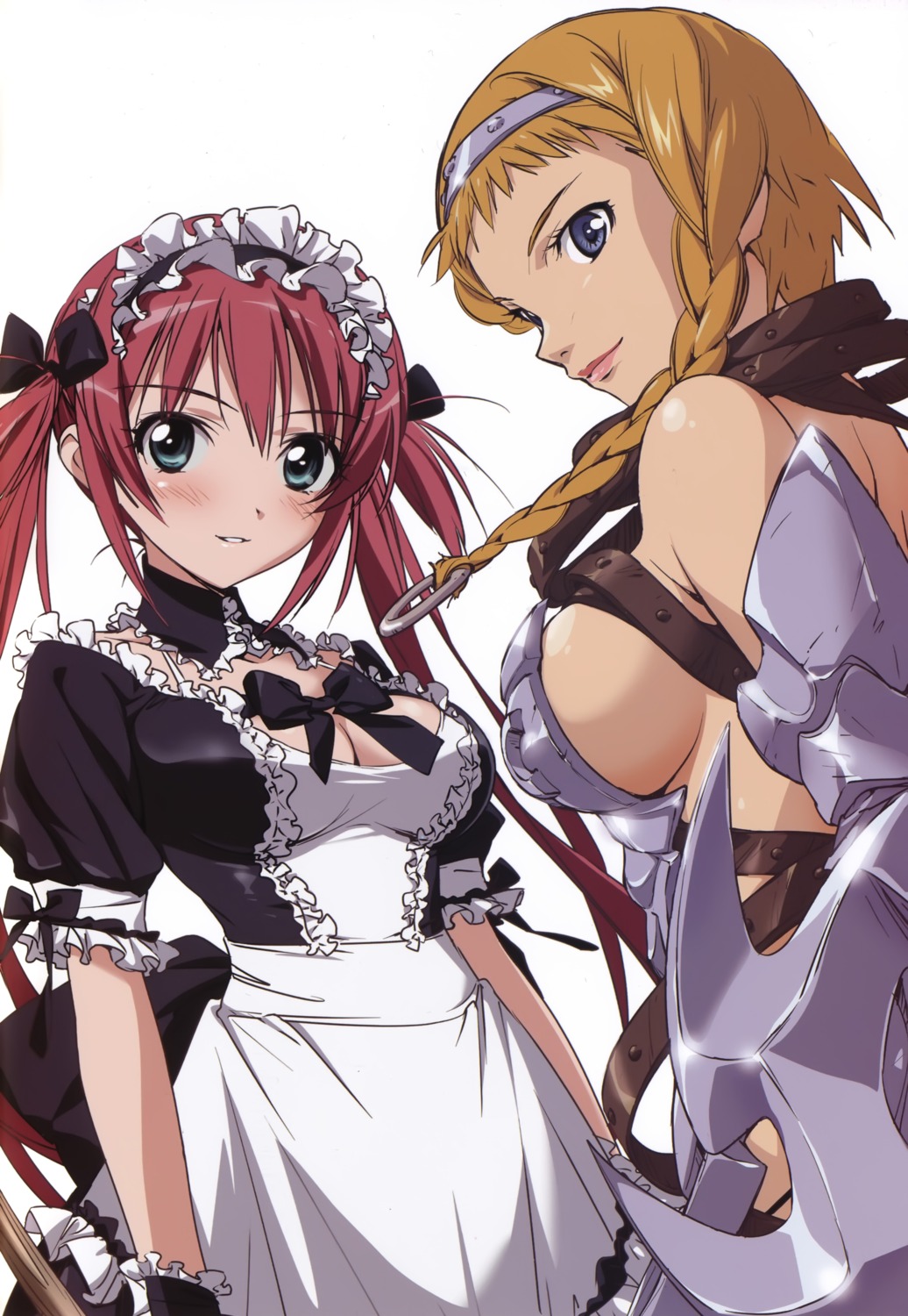 airi cleavage hisayuki_hirokazu leina queen's_blade takamura_kazuhiro