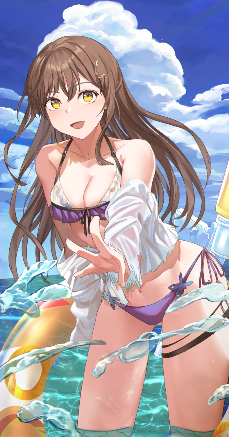 bikini garter mosta_(lo1777789) swimsuits wet