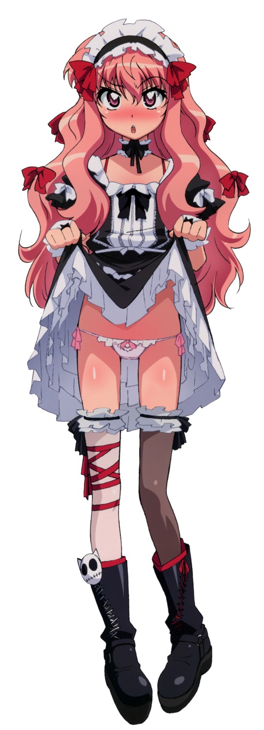 gothic_lolita lolita_fashion louise pantsu skirt_lift thighhighs zero_no_tsukaima