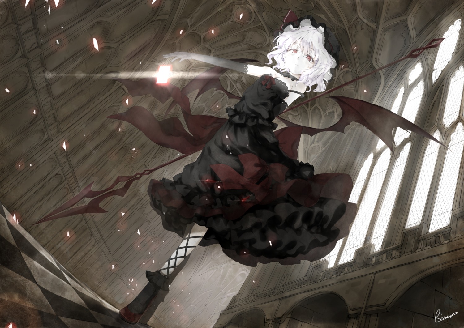 alongriver dress gothic_lolita lolita_fashion remilia_scarlet touhou wings