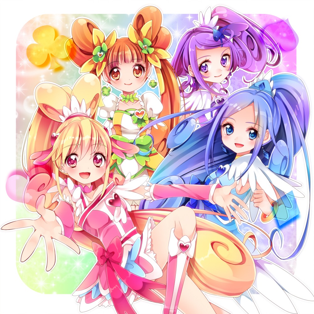 aida_mana dokidoki!_precure hishikawa_rikka kenzaki_makoto pretty_cure uduki-shi yotsuba_alice